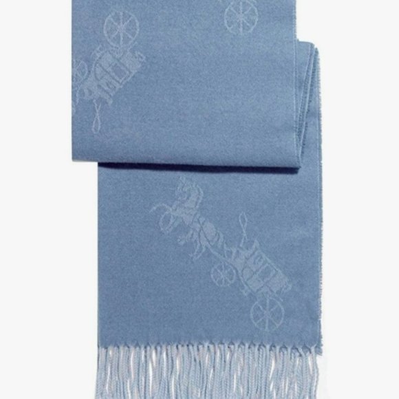 Coach Horse And Carriage Oversized Muffler Scarf Wrap - NWT $178 - Picture 2 of 5